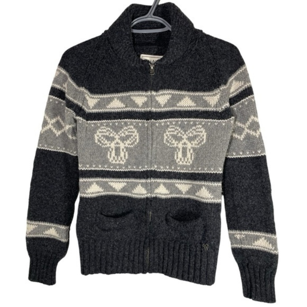 Aritzia TNA 100% Lambwool Full Zip Sweater